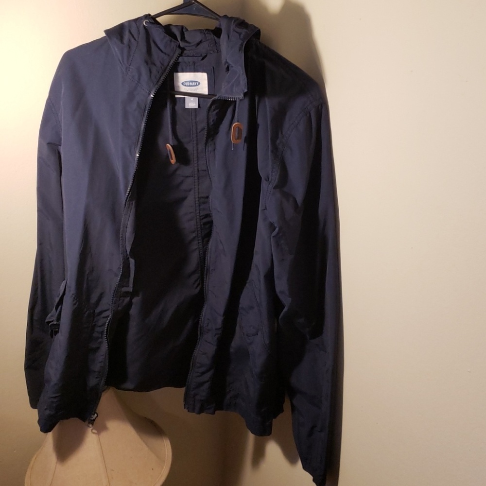 Blue old navy rain coat